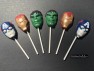 536sp Avenging Heroes Chocolate or Hard Candy Lollipop Mold 536sp Avenging Heroes Chocolate or Hard Candy Lollipop Mold